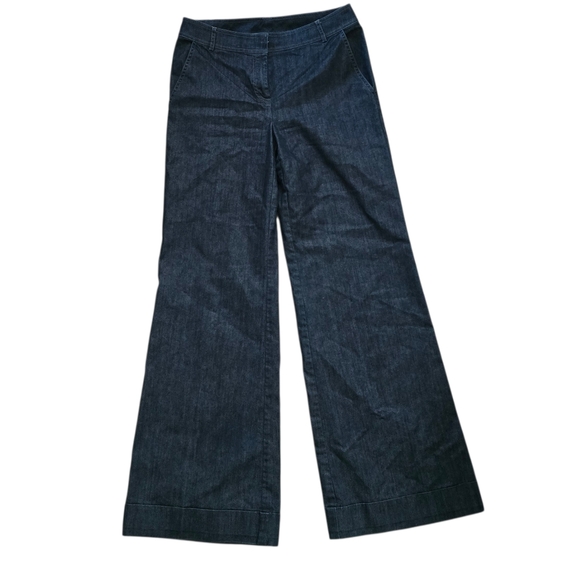 St. John Denim - St. John Wide Leg Dark Wash Denim Pants Size 4